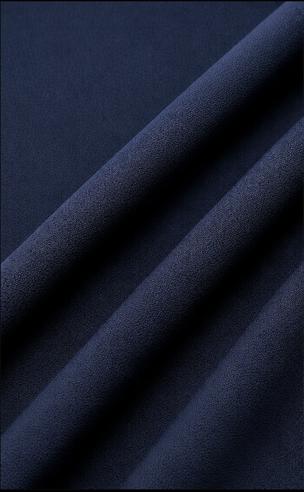 Armani Midnight Navy Blue Suiting Wool
